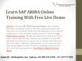 SAP Ariba online training in Hyderabad, Bangalore, Chennai, Delhi, India (1) PowerPoint PPT Presentation