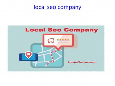 local seo company