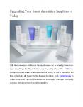 Upgrading Your Guest Amenities Suppliers to Today PowerPoint PPT Presentation