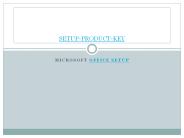 MS Office setup help