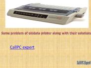 okidata printer support and their solution