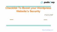 Wordpress Outsourcing Company India - PSDS2WP