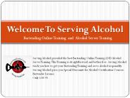 Bartending Online Training AND Alcohol Server Training
