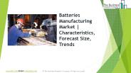Batteries Manufacturing Global Market Report 2019