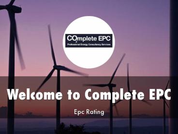 Information Presentation Of Complete EPC