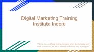 Digital Marketing Training Institute in indore