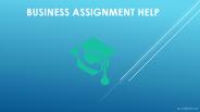 Business Assignment Help