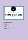 See 9 Best Free HTML Editors for Web Developers For Windows Edition PowerPoint PPT Presentation