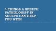 How Can Children Benefit from a Speech Therapist PowerPoint PPT Presentation