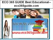 ECO 365 GUIDE Best Educational--eco365guide.com