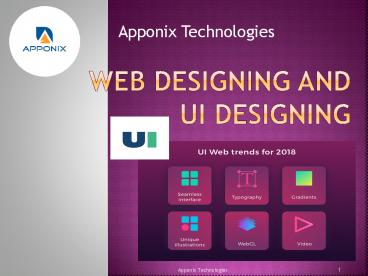 web designing ang UI designing