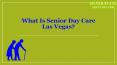 What is senior day care las Vegas? PowerPoint PPT Presentation