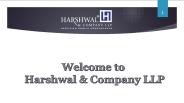 Information Technology & Security Services - Harshwal & Company LLP