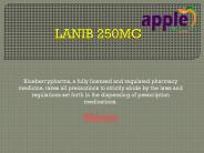 Lanib 250mg Tablet - Blueberrypharma