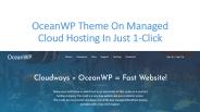 OceanWP Theme On Managed Cloud Hosting