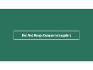 Best Web Design Company in Bangalore
