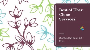Best of Uber Clone Services | Taxi Booking Script