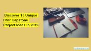 Discover 15 Unique DNP Capstone Project Ideas in 2019