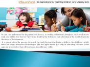10 Applications for Teaching Children Early Literacy Skills