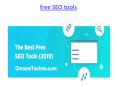 free SEO tools PowerPoint PPT Presentation