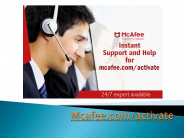 www.mcafee.com/activate - activate mcafee antivirus with key