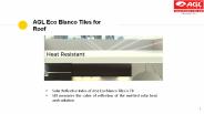 AGL Eco Blanco Tiles for Roof