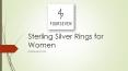 Sterling Silver Rings for Women - Fourseven PowerPoint PPT Presentation