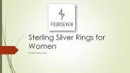 Sterling Silver Rings for Women - Fourseven
