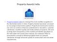 Property Awards India PowerPoint PPT Presentation