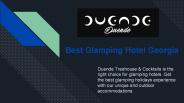Best Glamping Hotel Georgia