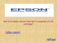 How to fix Epson printer that don’t recognize any CIS cartridge?