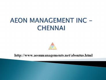 (Aeon) management Inc Chennai Velachery