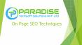 On Page SEO Factors | Paradise Techsoft Solutions PowerPoint PPT Presentation