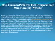 Most Common Problems That Designers Face While Creating Website