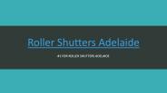Roller Shutters Installer in Adelaide