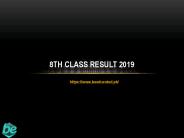 8th class result 2019 Bise Gujranwala