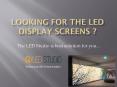 High Resolution Indoor & Outdoor LED Display Screens PowerPoint PPT Presentation