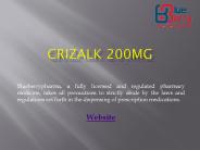 Crizalk 200mg Tablet - Blueberrypharma