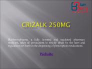 Crizalk 250mg Tablet - Blueberrypharma