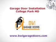 Garage Door Installation College Park MD