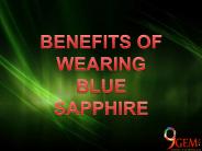 BENEFITS OF WEARING BLUE SAPPHIRE