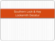 Locksmith Decatur - Southern Lock & Key