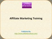 Affiliate Marketing Training