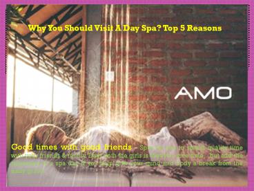 Looking for the best day Spa in Bali