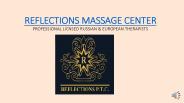 Reflection Massage Center In Dubai|European Massage Therapy