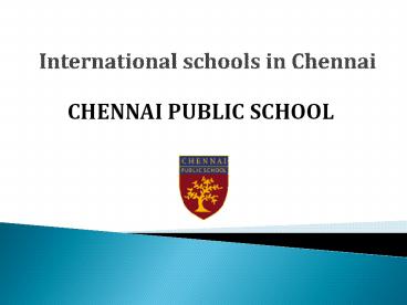 International schools in Chennai (1)