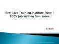 Best Java Training Institute In Pune | 100% Job Written Guarentee PowerPoint PPT Presentation