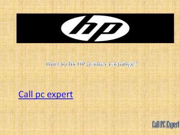 how to fix hp printer cartridge?