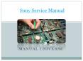 Sony service manual | Manual Universe PowerPoint PPT Presentation