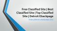 Free Classified Site Detroit | Detroit Ebackpage | Best Classified Site Detroit | Top Classified Site Detroit PowerPoint PPT Presentation
